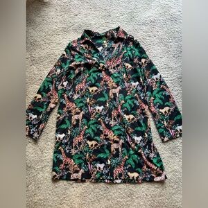 Tropical Print Dress